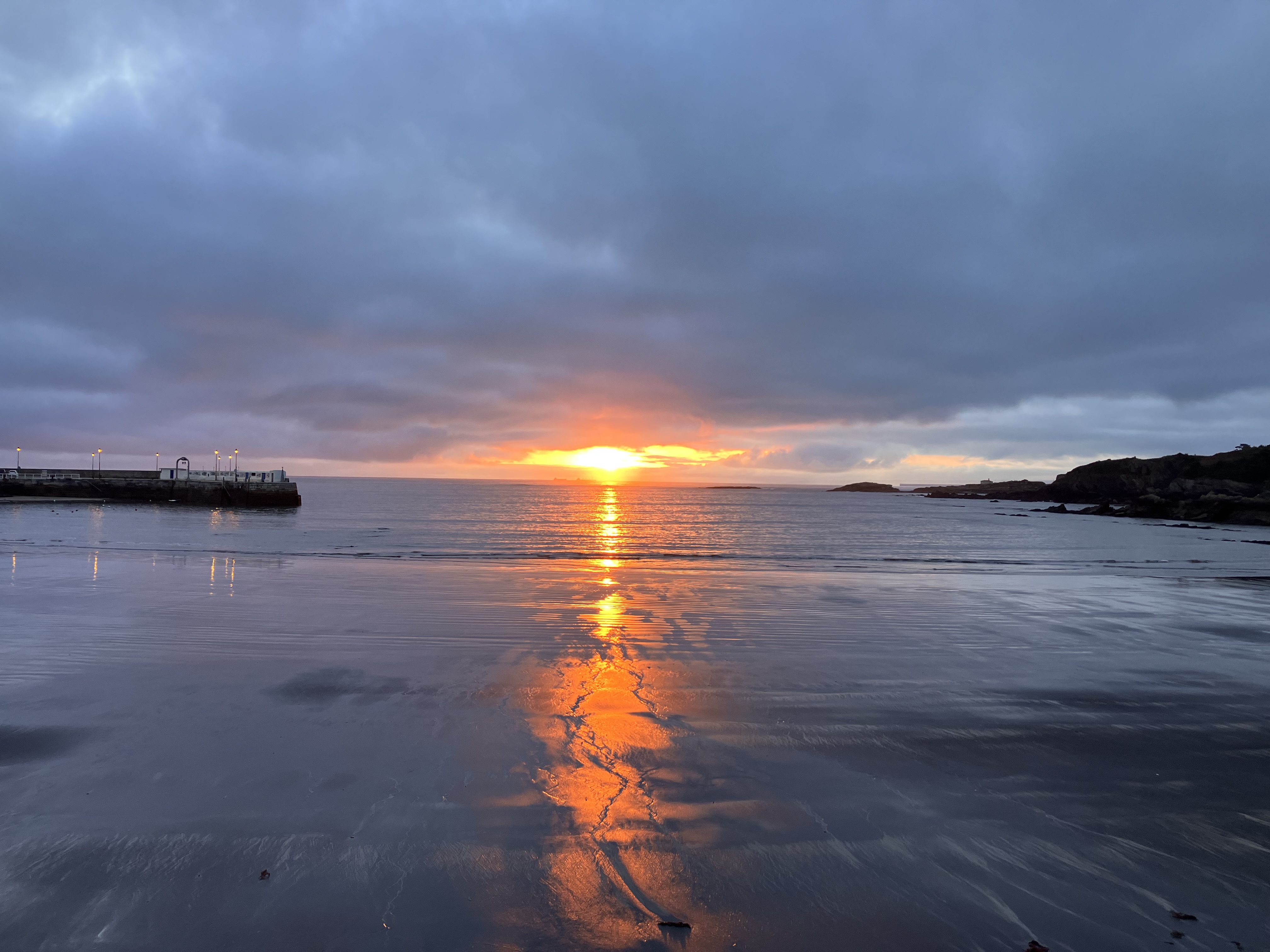 Sunrise over the beach