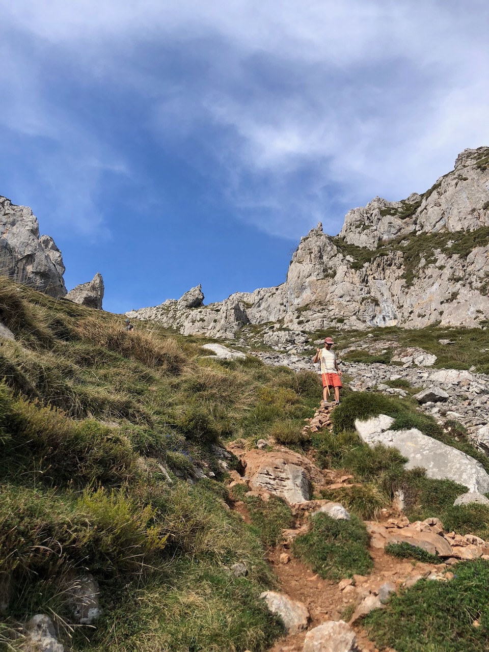 The descent from the Ojo de Buey